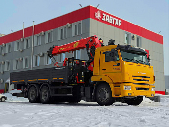 Тягач КАМАЗ 65116 с КМУ Palfinger ИТ200 (верхний пост)_0