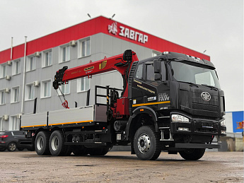 Бортовой FAW CA3250 с КМУ Palfinger ИТ150 (верхний пост)_0