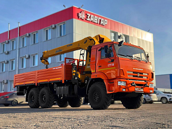 Бортовой КАМАЗ 43118 с КМУ XCMG SQS 250-5 (дв. КАМАЗ,  сп/место)_0