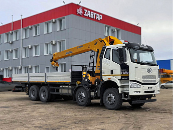 Бортовой  FAW J6P 6*6 с КМУ XCMG SQS 250-5_0