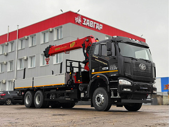 Бортовой FAW CA3250 с КМУ Palfinger ИТ200 (верхний пост)_0